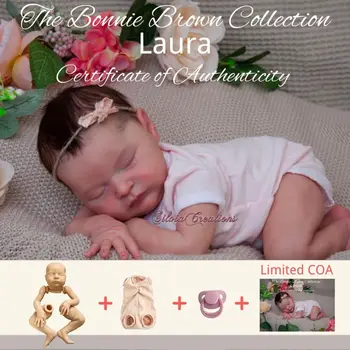 Nieuwe 20.5 Cm Onvoltooide Reborn Doll Kit Laura Limited Edition Met de 2de Editie van het COA Vinyl Leeg Reborn Baby DIY Kits Speelgoed