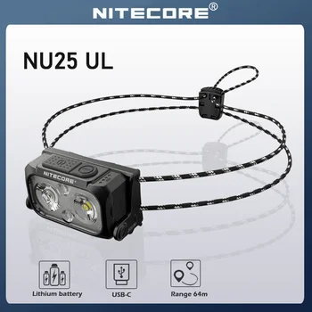 NITECORE NU25 UL Koplamp 400 Lumen USB-Oplaadbare LED Koplamp Drie lichtbron Lamp Ingebouwde Batterij Zaklamp hoofdlamp