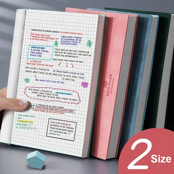 Notitieboekje A5 Verdikte Super Grote Dikke Vierkant Boek Grid-Diary Cuaderno Notebooks Dot Matrix Notebook Dagboek Raster Notebook