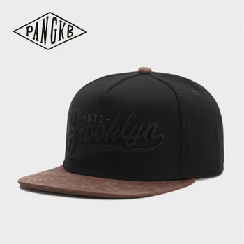 PANGKB Merk FASTBALL CAP BROOKLYN zwarte wollen doek herfst winter hip hop snapback hoed voor volwassenen buiten casual zon baseball cap
