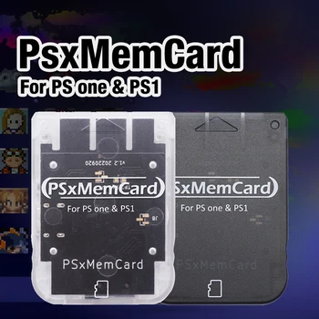 PSXMeMCard PSX-Geheugenkaart voor het Opslaan van Gegevens Game Card voor PlayStation PS1 PS One-Game Console Ondersteuning voor MicroSD-Kaart