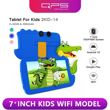 QPS Beste Cadeau 7 inch Kids Tablet Kinderen Vooraf Geïnstalleerde Educatieve APP Android Tablet Pc voor Jongens Meisjes