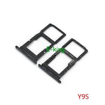 Sim Tray Houder Voor Huawei Y8S Y9S het Dienblad van de simkaart Sleuf Houder-Adapter Aansluiting Reparatie-Onderdelen
