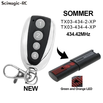 SOMMER TX03-434-2-XP TX03-434-4-XP Garage Afstandsbediening Compatibel SOMMER 434.42 MHz Opdracht Gate Controller Sleutelhanger
