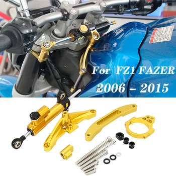Stabilisator Lineaire Dempers Monteren Steun Voor de Yamaha FZ1 FAZER 2006 - 2015 Motorfiets CNC Aluminium stuurdemper Beugel Set