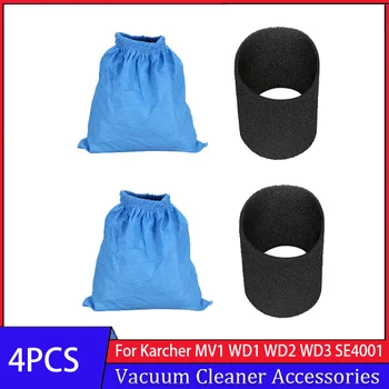 Textiel-filterzakken Voor Karcher MV1 WD1 WD2 WD3 NT Serie Stofzuiger Filter Bag-Onderdelen Deksel Stofzuiger Deel