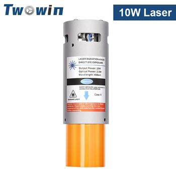 TWOWIN 10W Laser Hoofd Gravure Module Vaste Focus Snijden Laser voor 3018 CNC-bewerkingsmachines