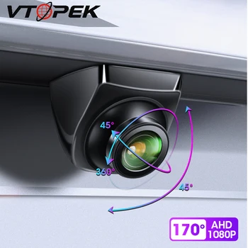 Vtopek AHD 1920x1080P Auto achteruitrijcamera 170° Fisheye Gouden Lens Full HD Night Vision Voertuig het Omkeren van de Front-Camera ' s