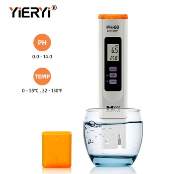 Yieryi 2023 Nieuwe PH-Meters Professionele Aquarium Water Kwaliteit Tester Monitor 0-14 PH Temp Detector voor Zwembad Hydrocultuur