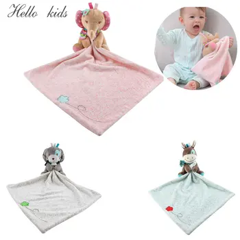 Zachte Katoenen Mini Dekbed Deken voor de Pasgeboren Baby Slaapt Poppen Kids Fashion Slaap Speelgoed Kalmeren Stillen Handdoek Bib